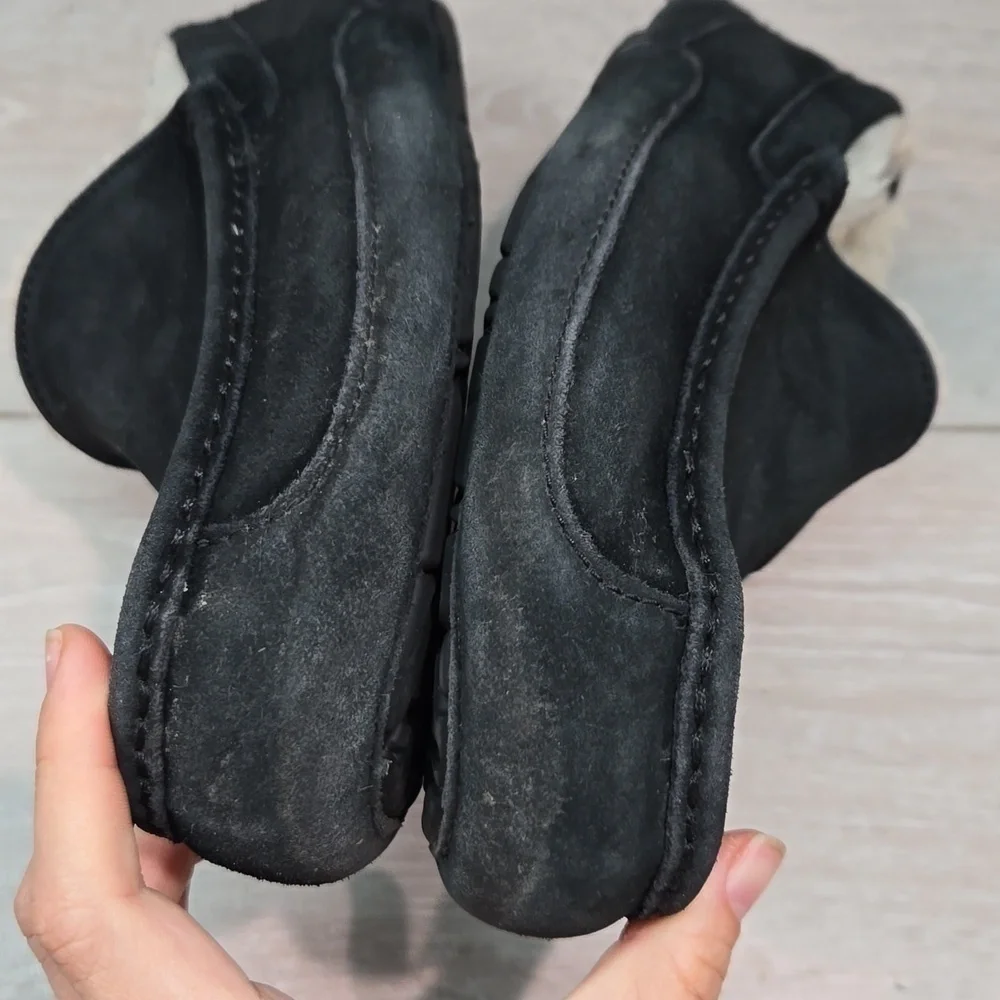 Ugg Australia Women Suede Sheepskin Loafer Slip on shoes sz 10